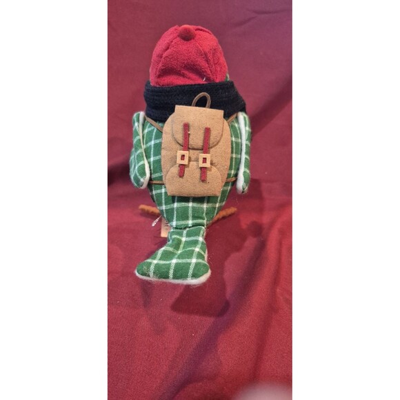 Wondershop Target Spritz Fabric Bird Figurine Maus 2018  Green Plaid Backpack - Picture 4 of 7